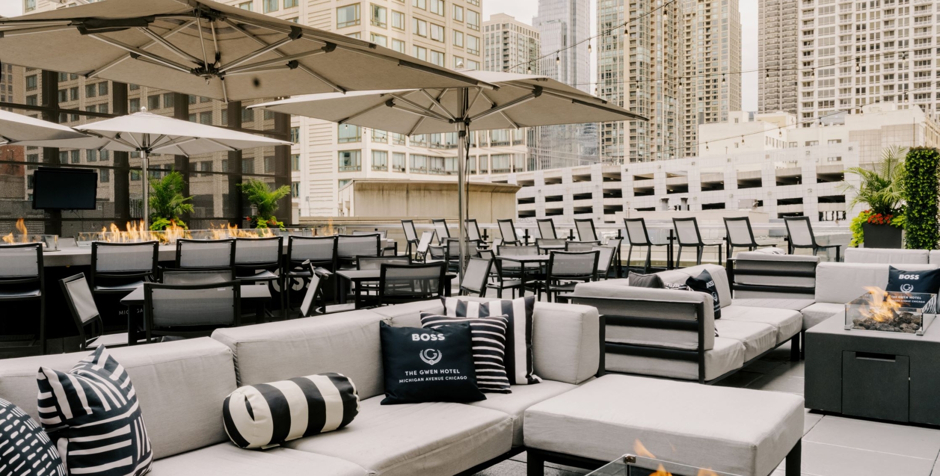 Upstairs at The Gwen | Rooftop Bar & Dining in Chicago